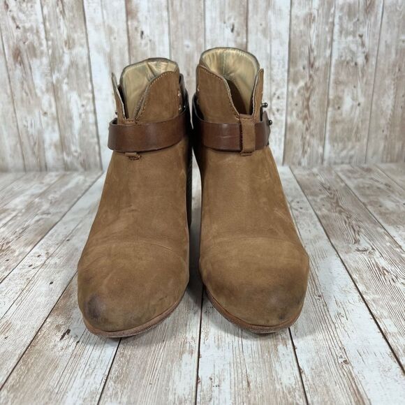 Rag and Bone Harrow warm brown leather boots womens 8 - Picture 3 of 10